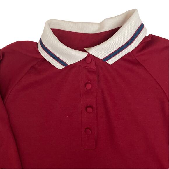 Sears Red Polo Collar Midi Dress for Work - Picture 9 of 12